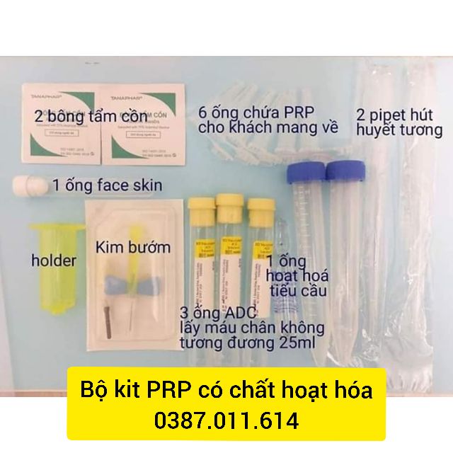 Bộ Kit PRP có chất chống đông (Free hướng dẫn tách chiết và hoạt hoá PRP)