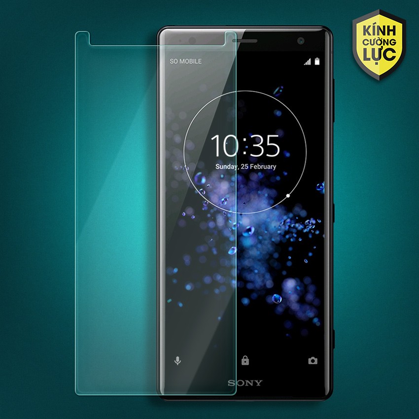 Bộ 2 Kính cường lực Glass dành cho Sony XZ2 Tặng Ốp Dẻo