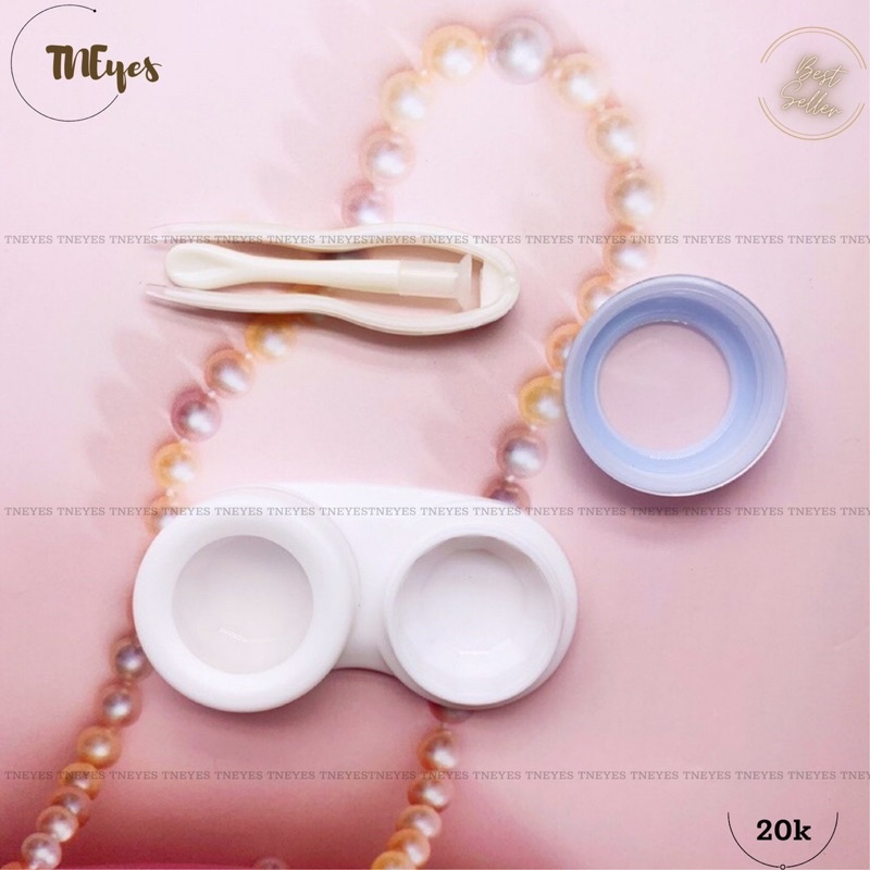 Khay Mini Đựng Lens Kính Áp Tròng Có Gương Full Dụng Cụ Đeo