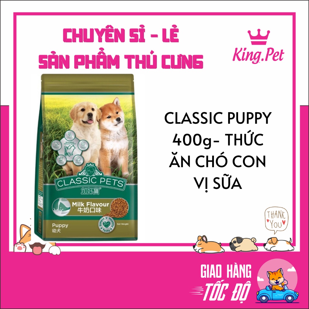 CLASSIC PUPPY 400g- THỨC ĂN CHÓ CON VỊ SỮA