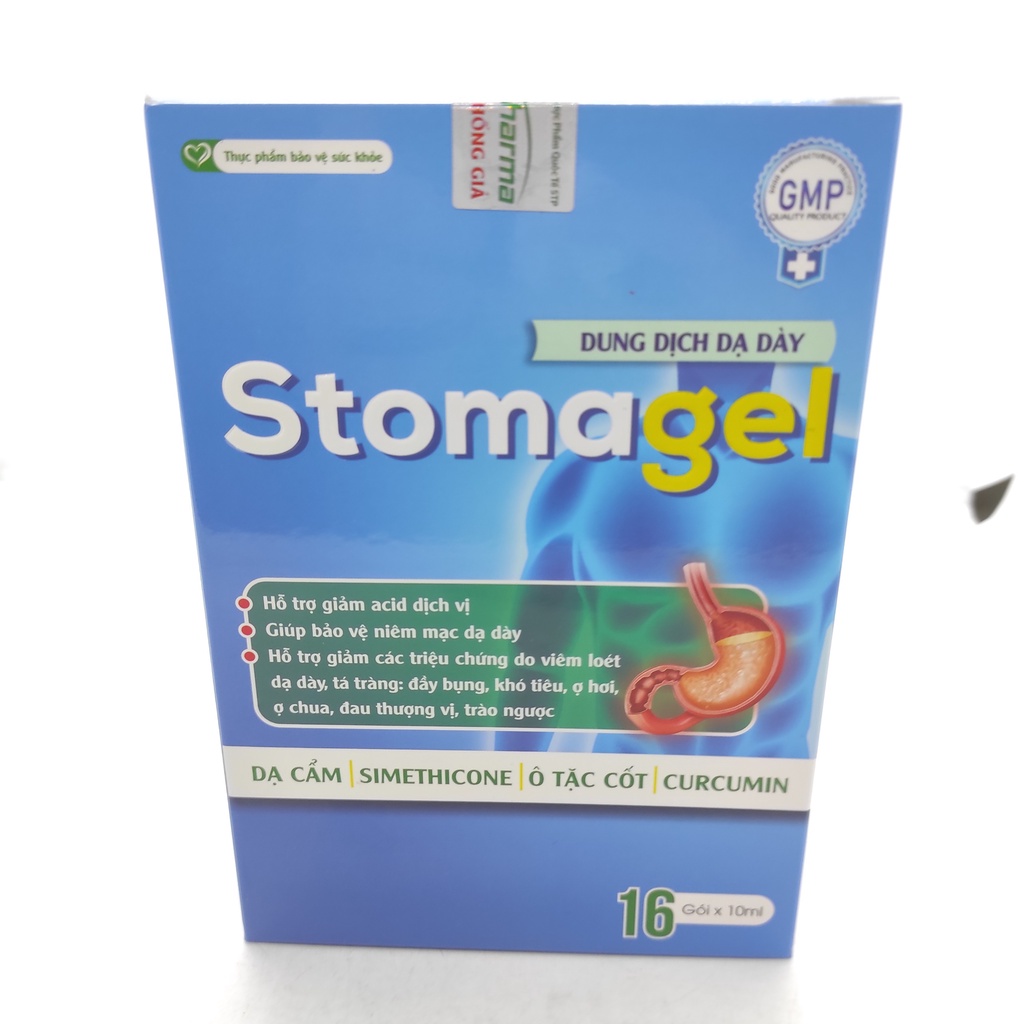 Dung dịch dạ dày stomagel hộp 16 gói