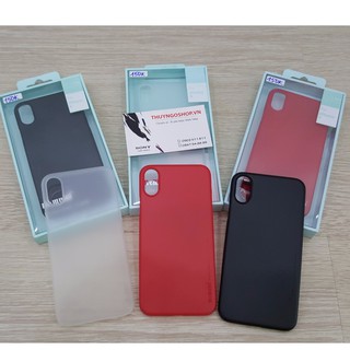 Ốp lưng Memumi siêu mỏng 0.3mm cho iPhone X, Xs Nhựa nhám chống vân tay ( Chính Hãng )
