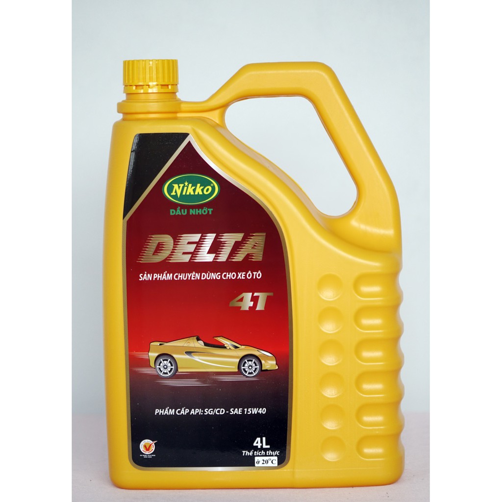 Dầu nhớt động cơ Ô tô NIKKO DELTA 4T SAE 15W40 API: SG/CD