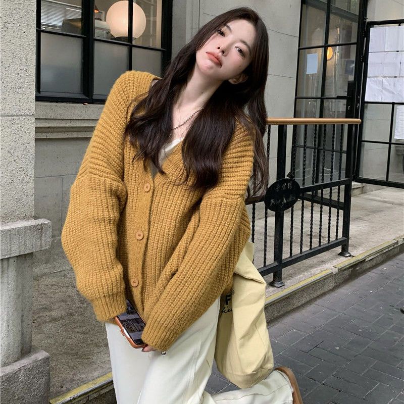 Áo Khoác Cardigan Dệt Kim Phong Cách Nhật Bản Thời Trang Mùa Đông 2022 Mới