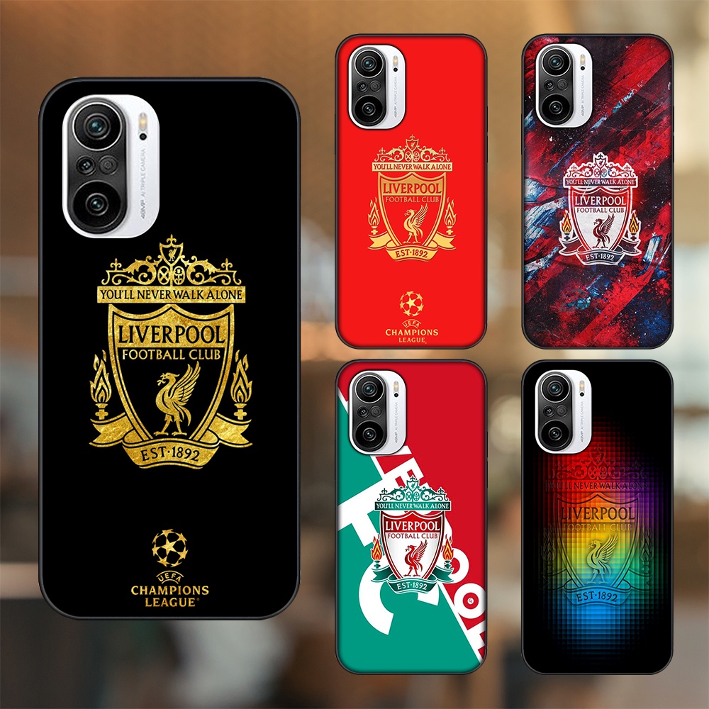 Ốp lưng Xiaomi K40 viền đen in hình Liverpool FC