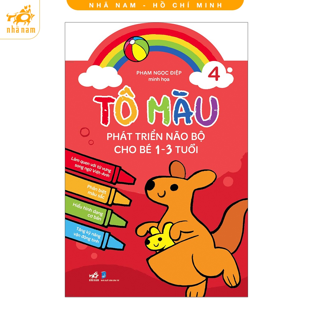 Sách - Bộ Tô màu phát triển não bộ cho bé 1-5 tuổi (4 cuốn) (Nhã Nam HCM)