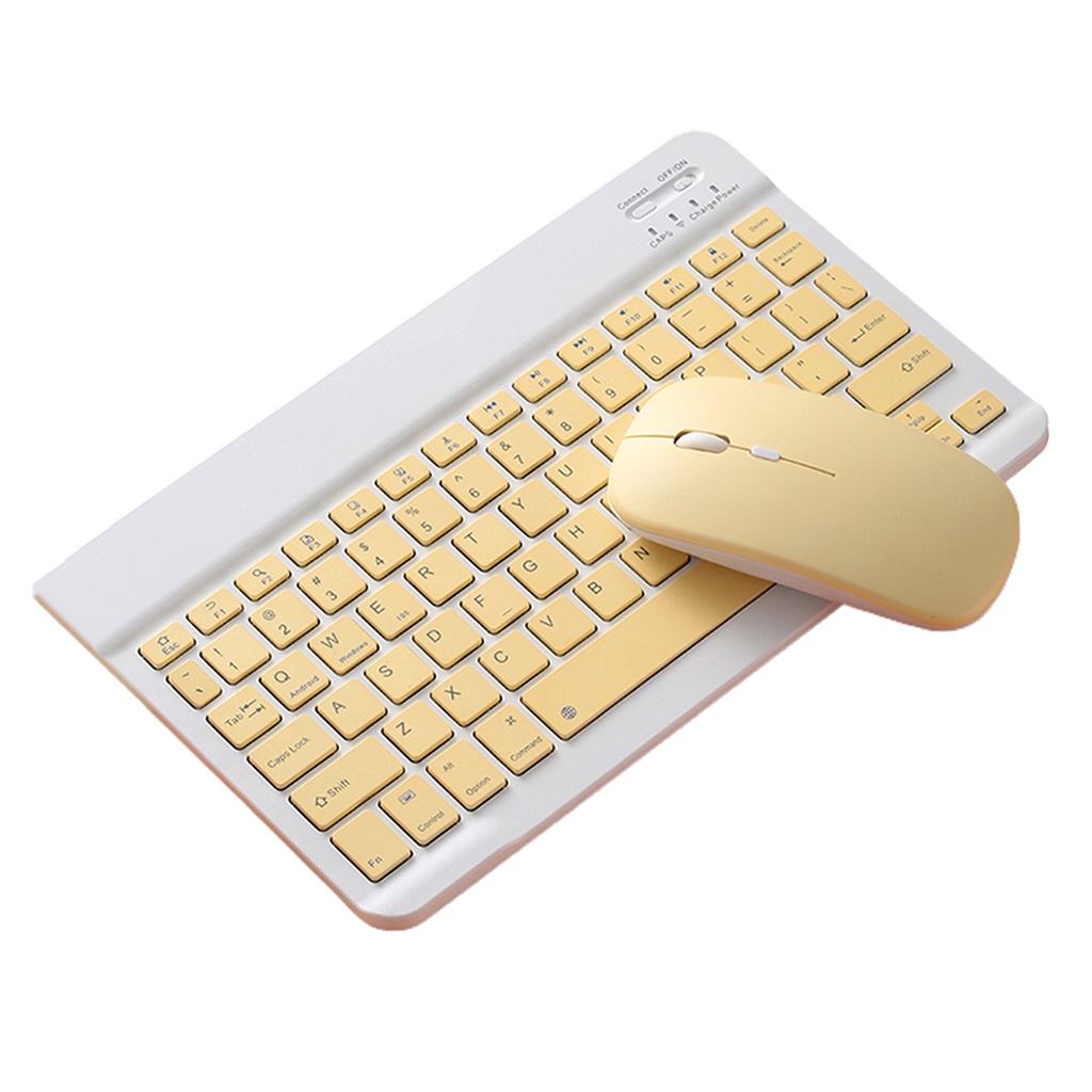 Bàn Phím Bluetooth Siêu Mỏng 10 Inch + Chuột 1600 DPI Cho tablet táo Android(có bán lẻ)