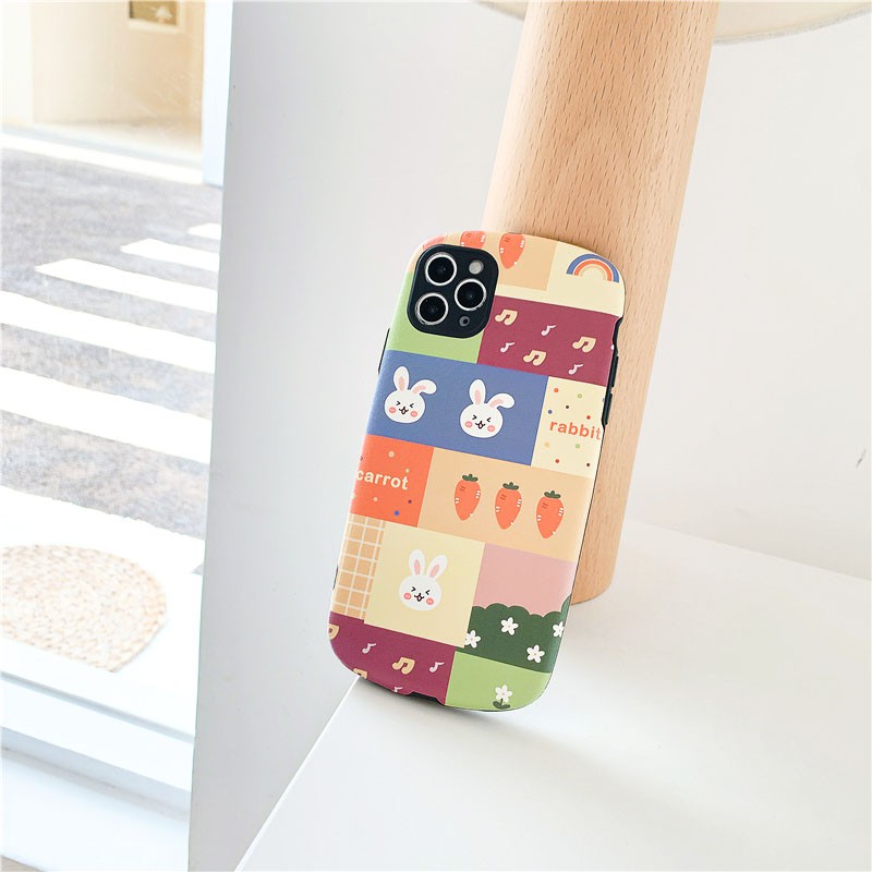 Ốp lưng iphone Thỏ Carrot IMD viền cong dày dặn 5/5s/6/6plus/6s/6splus/7/7plus/8/8plus/x/xr/xs/11/12/pro/max/plus/promax | BigBuy360 - bigbuy360.vn
