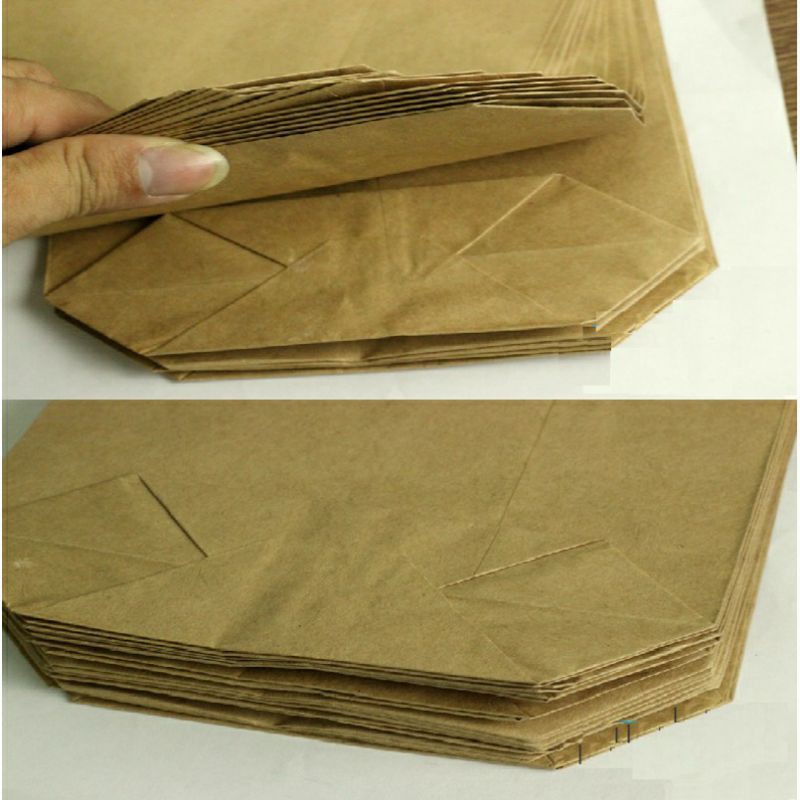 Túi giấy - 10 Túi xi măng gói hàng, đựng bánh mì, đựng tạp hóa không quai 10 chiếc