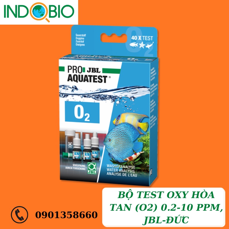 [HÀNG CÓ SẴN] BỘ TEST OXY HÒA TAN (O2) 0.2-10 PPM, JBL - ĐỨC [KÈM CoA]