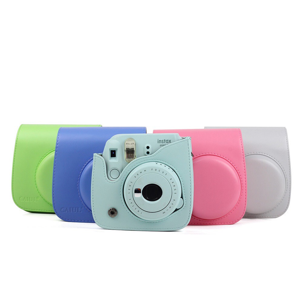 Túi Da PU Đeo Vai Đựng Máy Ảnh Cho Fujifilm In-Xstax Mini 9 8 8 +