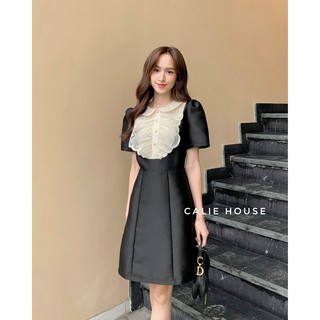 Váy Tafta, Đầm Tafta Calie House V88 - Váy Ren Cánh Bướm Cao Cấp, Sang Chảnh