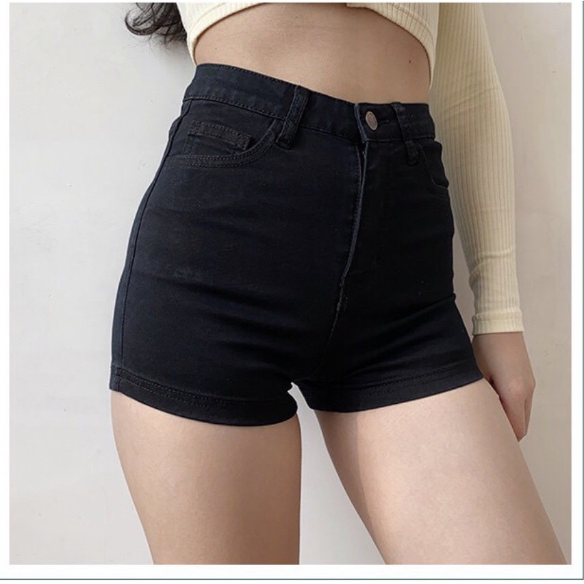 [Size Đại 32-36] Quần Short Lưng Cao - Co Dãn Mạnh - Quần Short Jean Size Đại