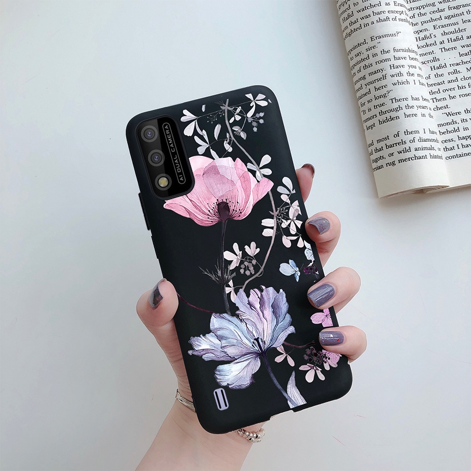Ốp lưng chất liệu TPU silicone họa tiết hoa và trái tim cho ITEL A37 / A26 / A33