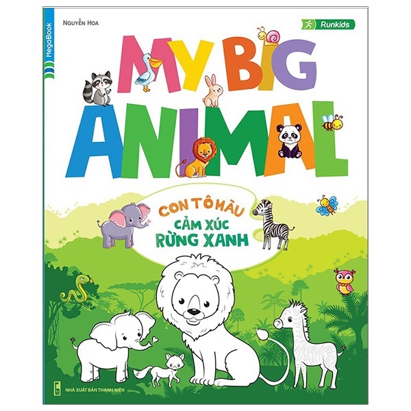 Sách My Big Animal_Con tô màu cảm xúc Rừng Xanh