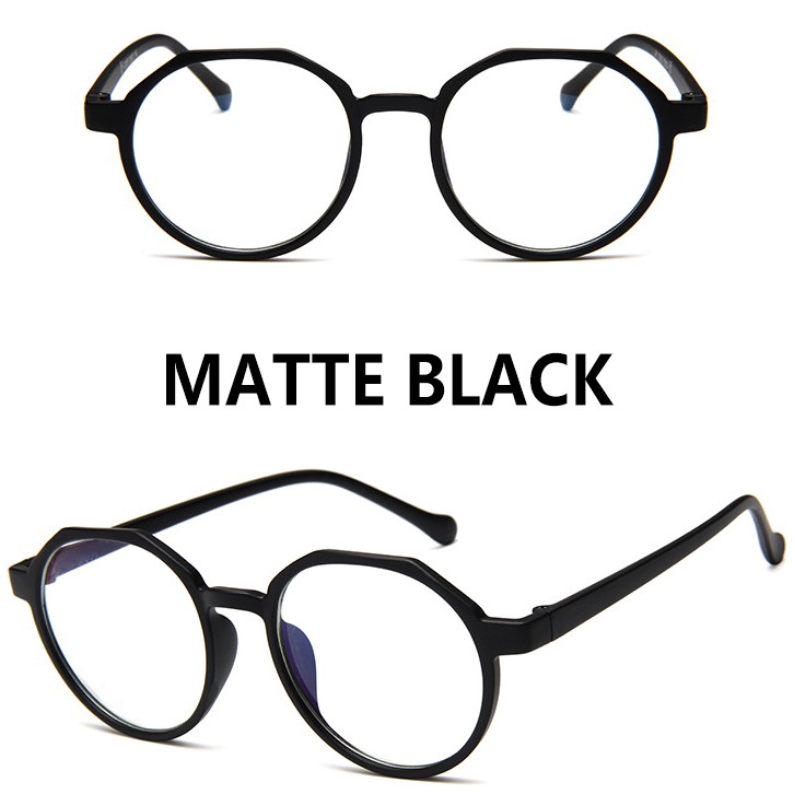 Korean Simple Plastic Round Anti-blue Light Frame Glasses Women/Men | BigBuy360 - bigbuy360.vn