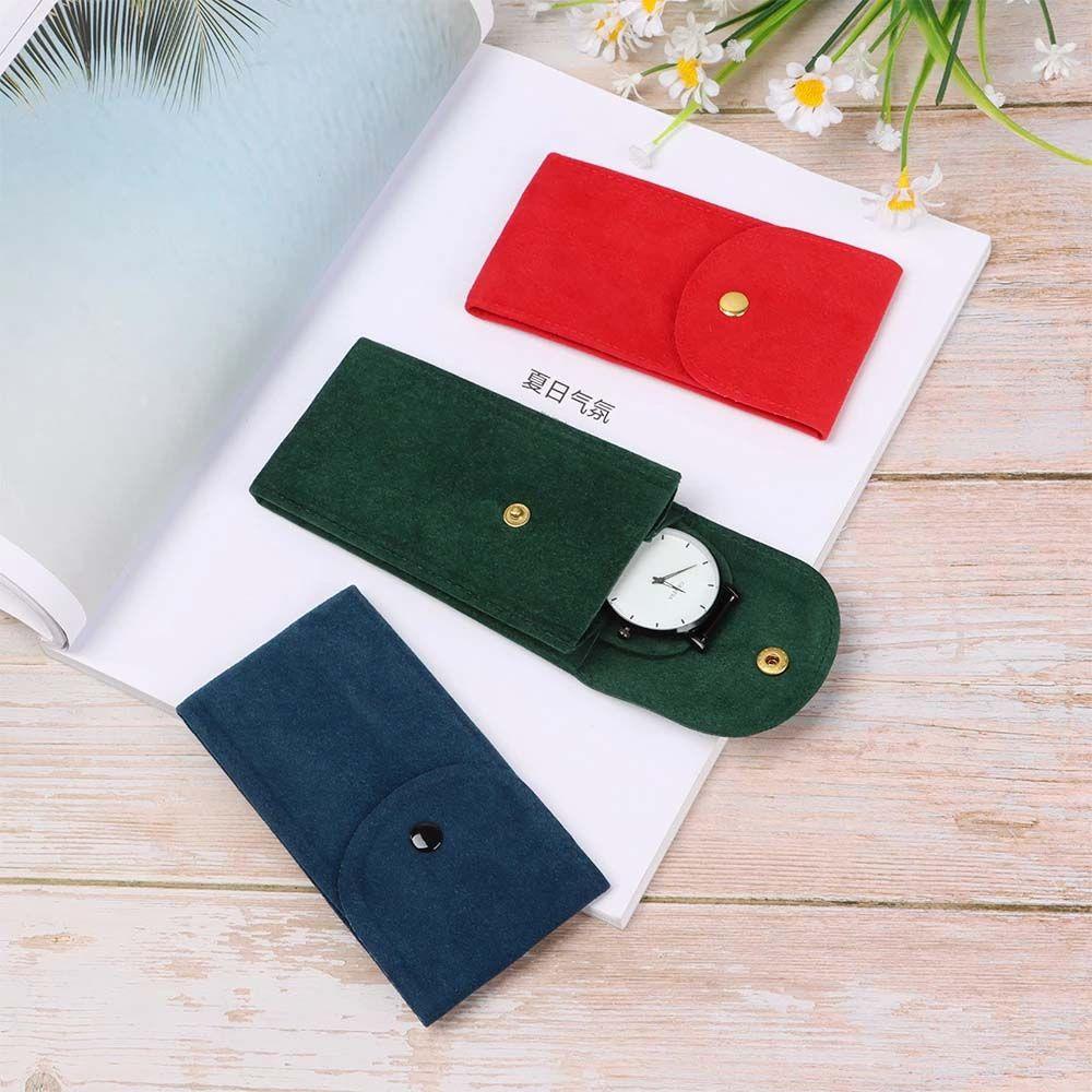 Túi Đựng Bảo Vệ Đồng Hồ Đeo Tay Có Nút Bấm Tiện Dụng