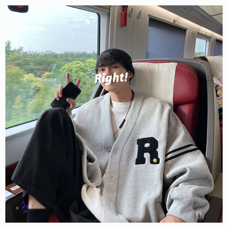 Áo Khoác Cardigan Nam Nữ Chất Nỉ Bông Có Ảnh Thật