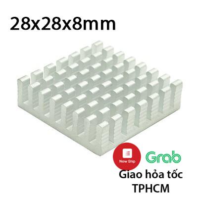 Nhôm tản nhiệt kích thước 28x28x8mm