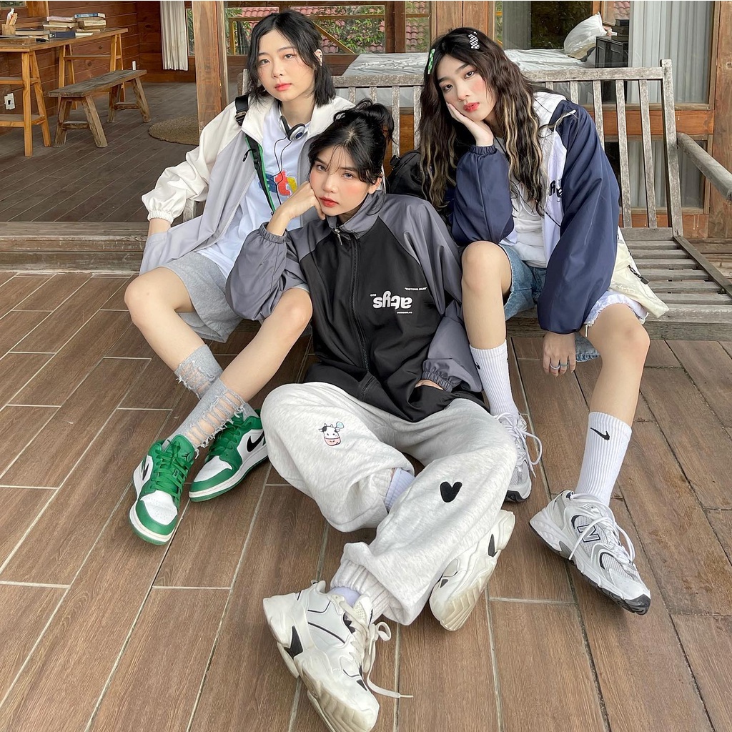 Áo khoác dù local brand Jacket ATYS phối màu form rộng unisex nam nữ phong cách ulzzang - Gin Store
