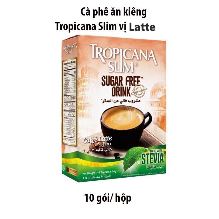 Cafe ăn kiêng latte cappuccino 3 in 1 tropicana slim - ảnh sản phẩm 1