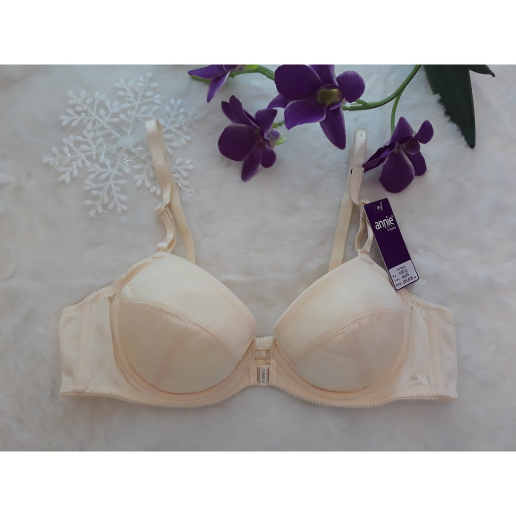 Áo ngực annie cài trước cao cấp BF3012 không mouse, cup trơn có gọng