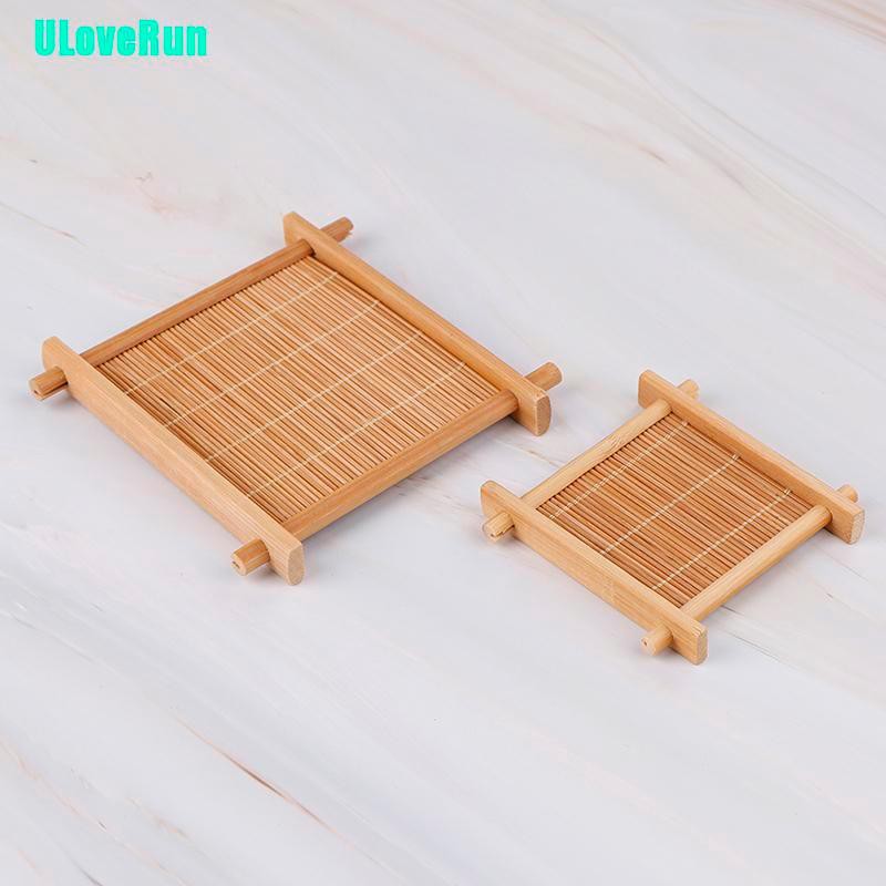 Uloverun Đế Lót Ly Trà Bằng Tre Chất Lượng Cao