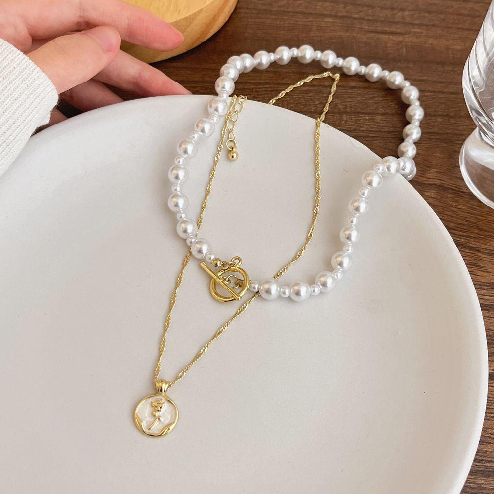 Vòng Cổ Choker Mặt Hoa Hồng Thời Trang Cho Nữ