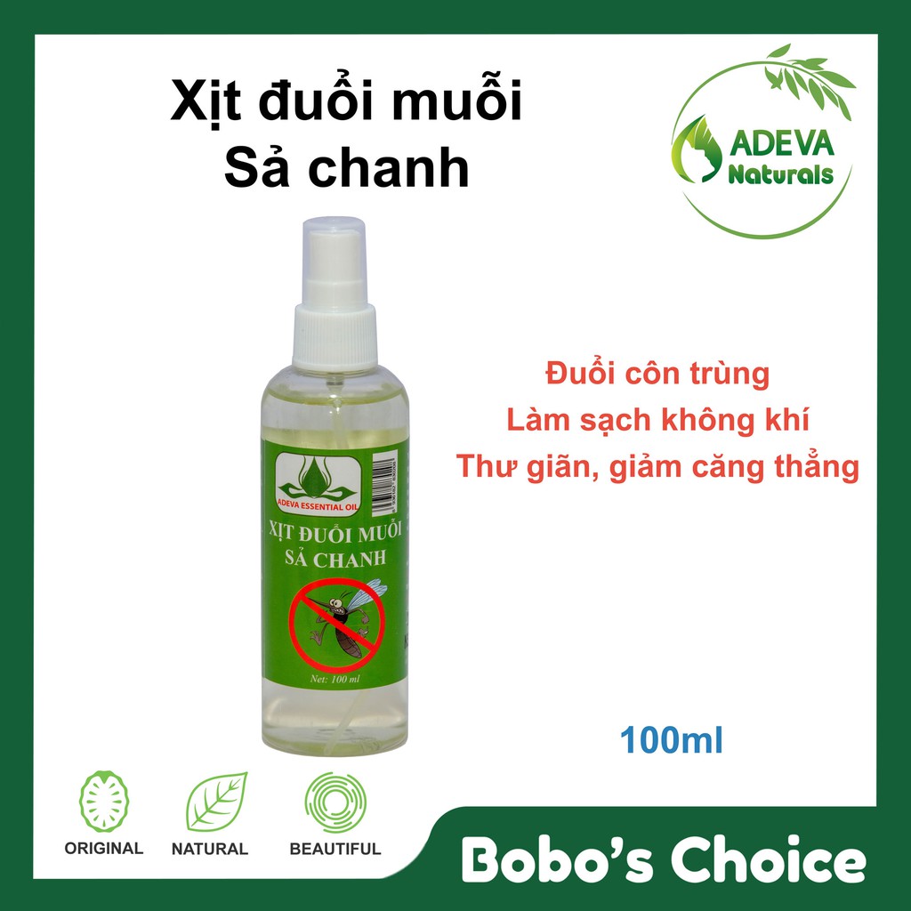 Adeva Noni Xịt chống muỗi xả chanh 100ml