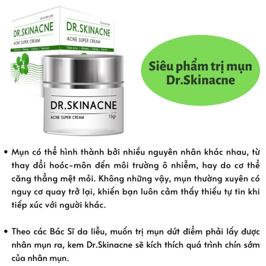 Kem Giảm Thâm Mụn Dr.Skinacne
