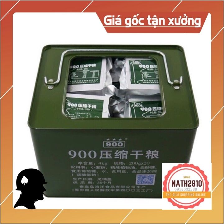 LƯƠNG KHÔ HỘP SẮT 900 BA SAO Loại cao cấp