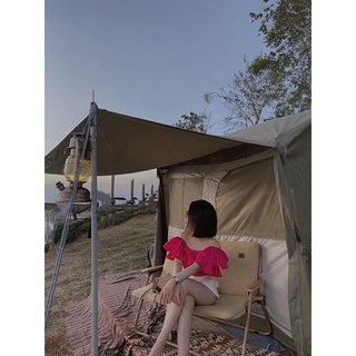 Áo croptop trễ vai Midi Shop, croptop tay ngắn bánh bèo có thun ngực hai tầng