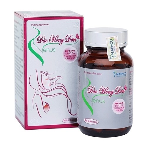 [CHÍNH HÃNG] Đào Hồng Đơn Venus Viên uống hỗ trợ đẹp da tăng vòng một