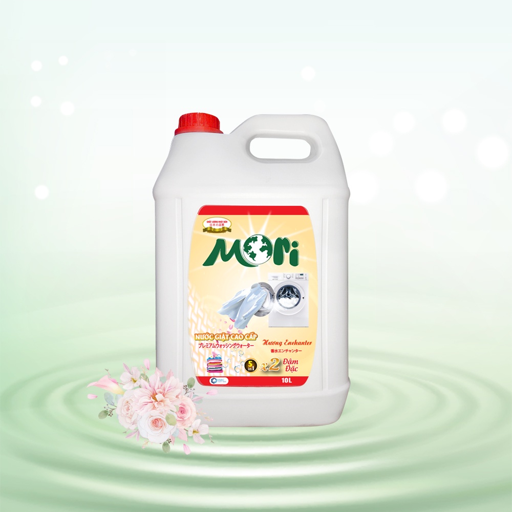 NƯỚC GIẶT MORI - SỨC MẠNH ĐẶC BIỆT - CAN 10L - HƯƠNG ENCHANTER 🌼