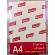 Giấy photo màu A4 Grand 80gms có 4 màu xanh biển, xanh cốm, vàng, hồng - Giấy in A4 - văn phòng phẩm - HOKAMI STORE