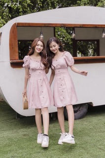 Đầm caro xinh ( kèm clip + ảnh thật)
