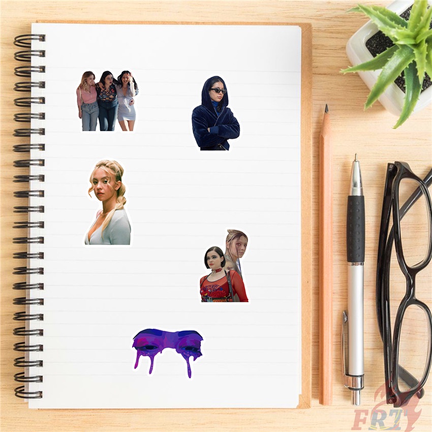 ❉ Hình Dán Euphoria Series 01 ❉ Set 50 Miếng Dán Chống Thấm Nước Họa Tiết Doodle Thời Trang Dùng Để Trang Trí