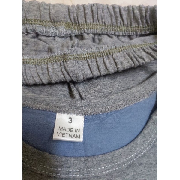 Bộ Bé Trai Bé Gái Áo Cộc Tay Quần Dài Cotton 4 Chiều
