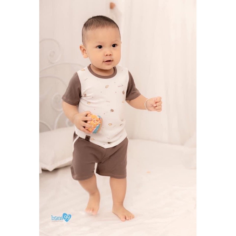 [BONS99] BỘ CỘC TAY CHUI ĐẦU TISMO CHẤT COTTON TĂM