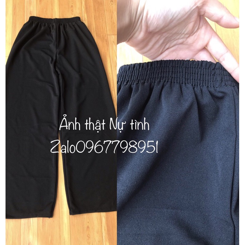 QUẦN CHUN ỐNG RỘNG DÁNG DÀI (kèm ảnh thật) | BigBuy360 - bigbuy360.vn