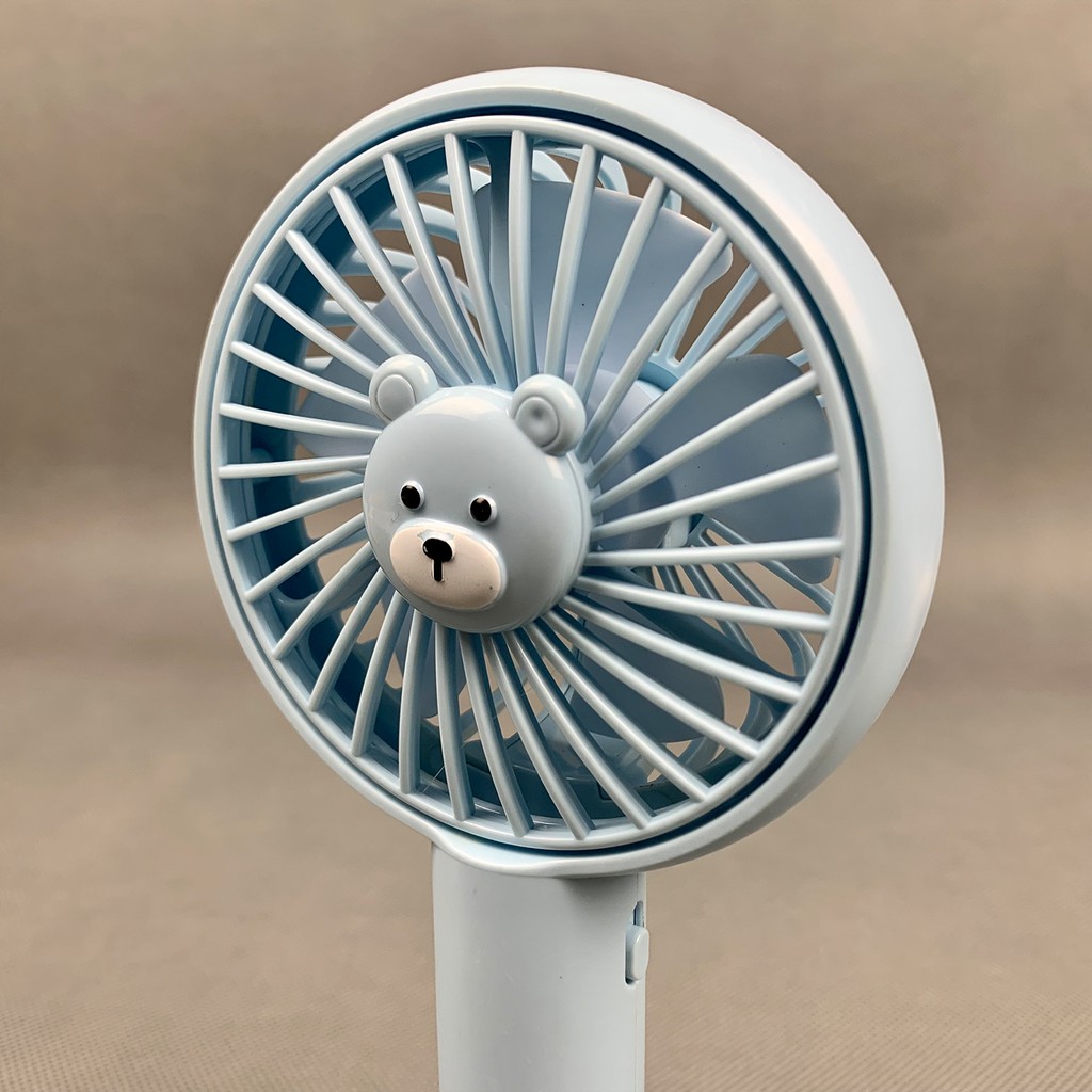 Quạt mini cầm tay Mini Fan 3 chế độ mát có đế để bàn pin 1200mah dùng trên 5 tiếng | BigBuy360 - bigbuy360.vn