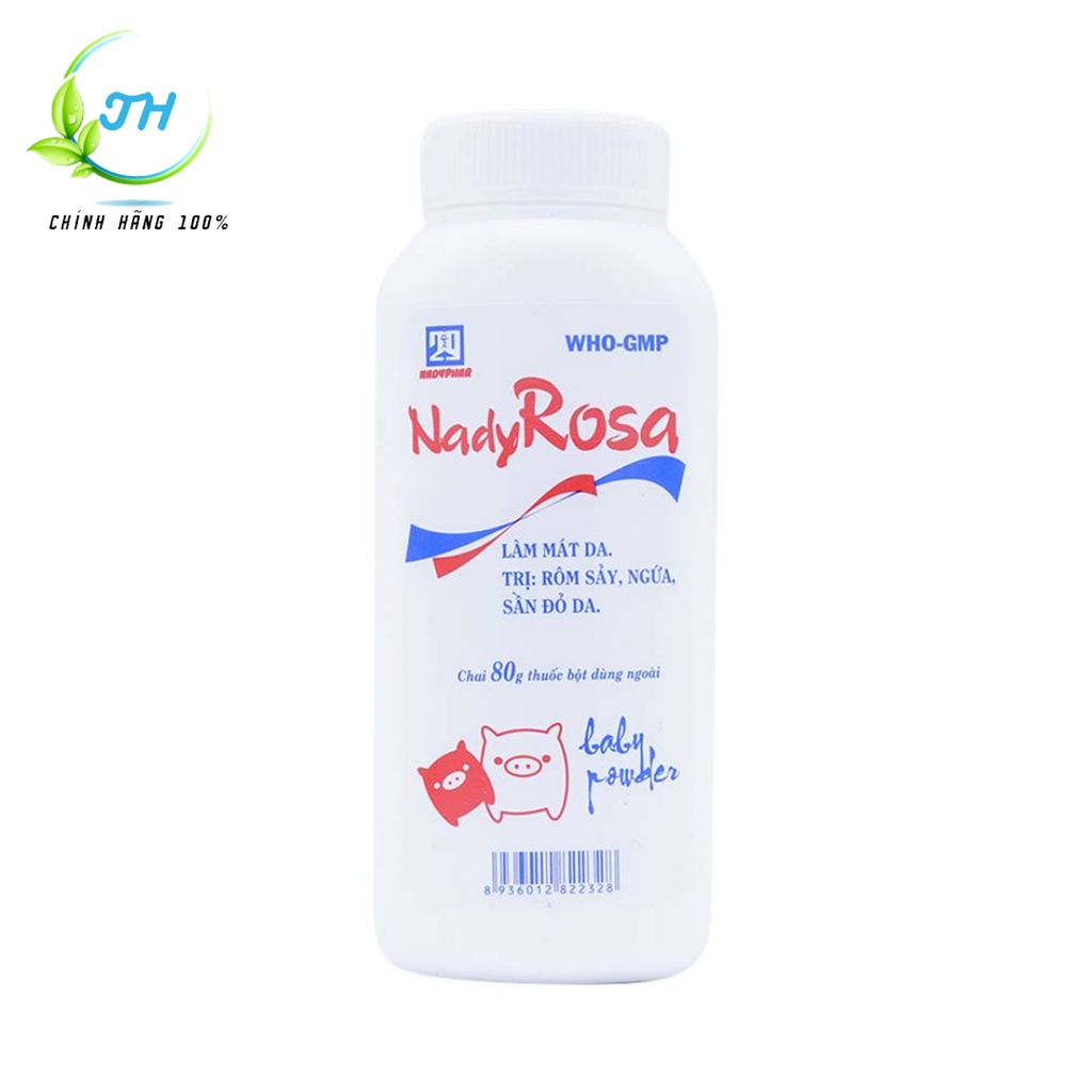 Phấn rôm trẻ em Nady Rosa- Phấn Thơm an toàn cho bé ngăn ngừa rôm sảy