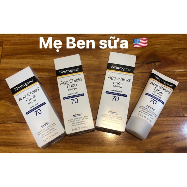 Kem chống nắng Neutrogena Age Shield Face SPF 70