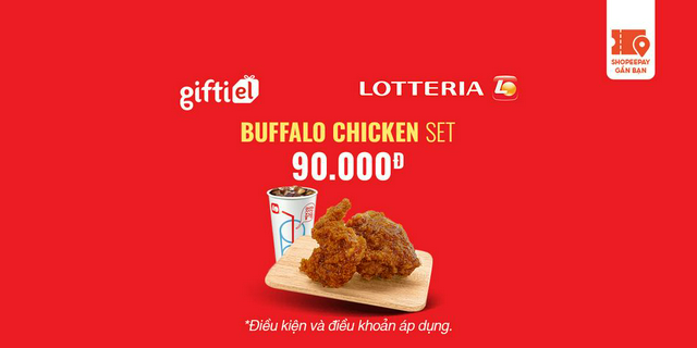 E-Voucher Lotteria Buffalo Chicken Set