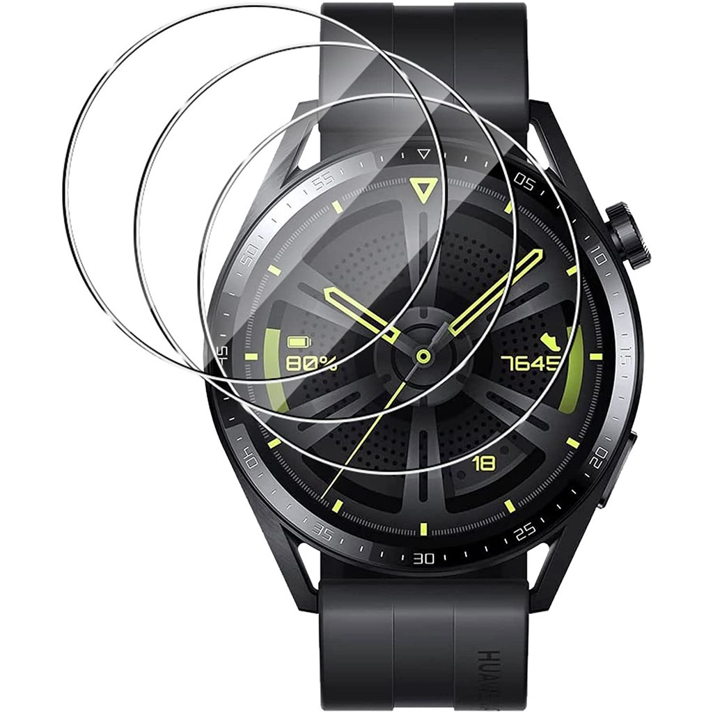 Set 3 miếng dán TPU trong suốt bảo vệ cho màn hình đồng hồ thông minh Huawei Watch GT 3 46mm