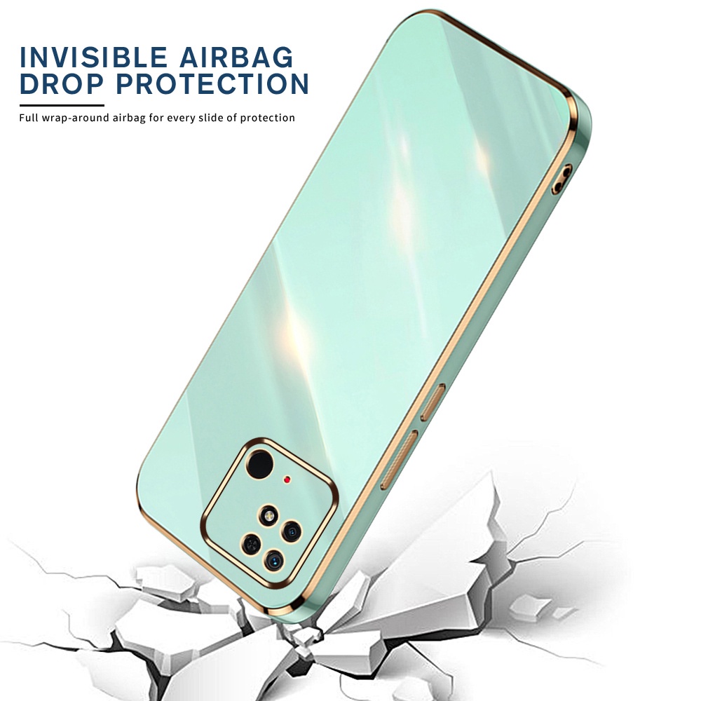 Ốp Điện Thoại Mạ Điện Bóng Chống Rơi Cho Xiaomi Redmi 10C Redmi 10 2022 Note 11s 11 Pro+ Plus 5G