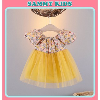 Váy trẻ em gái chất mát siêu xinh kiểu Hàn Quốc giá rẻ Sammy Kids GV53