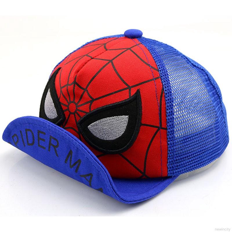 Mũ lưỡi trai in hình Spiderman cho trẻ em