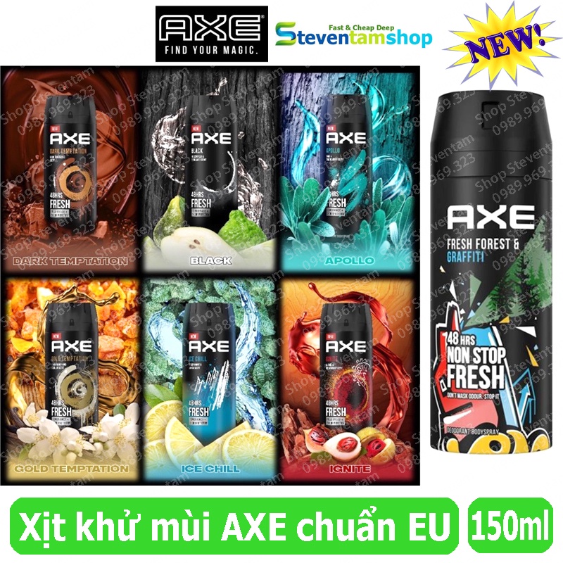 Xịt khử mùi AXE 150ml mới