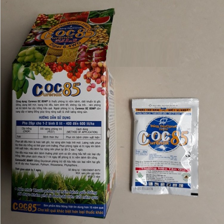 Thuốc Trừ Bệnh Coc85 WP (Gói 20g), thuốc coc 85 WP Bảo vệ cây trồng